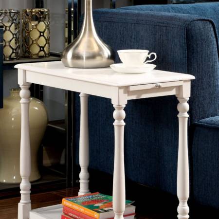 DEERING SIDE TABLE White Finish